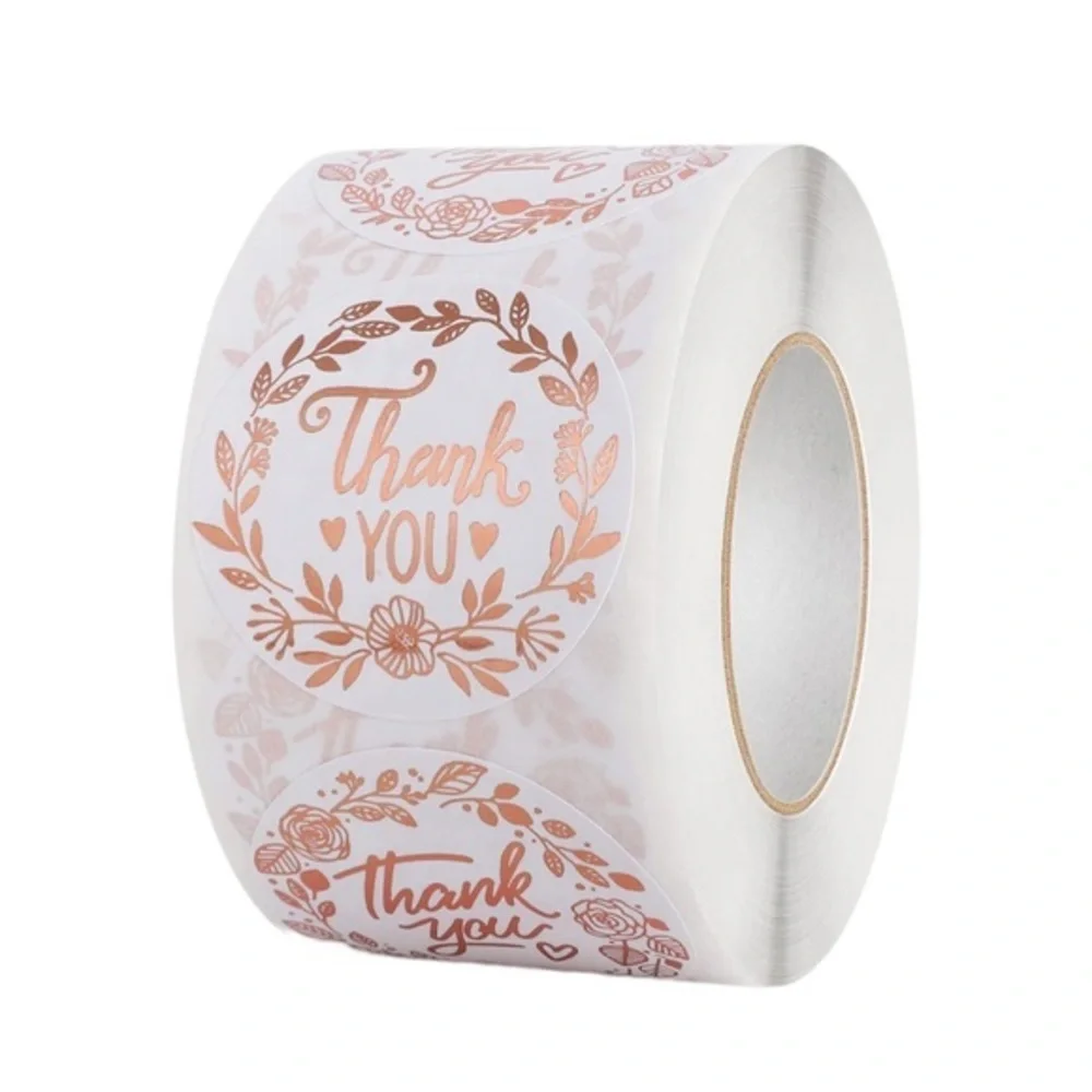 500 Thank You Stickers 1.5” CLASSY + PROFESSIONAL 2 Unique Designs! PolyMailers